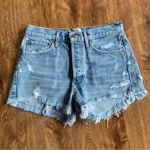 AGOLDE Parker Vintage Cut off Denim Shorts